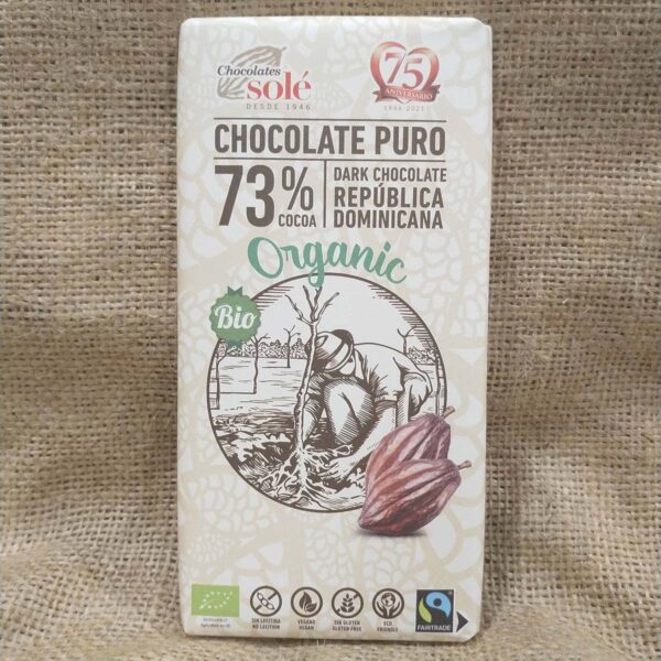 Sole Chocolate negro 73% - DeTarros Productos a granel