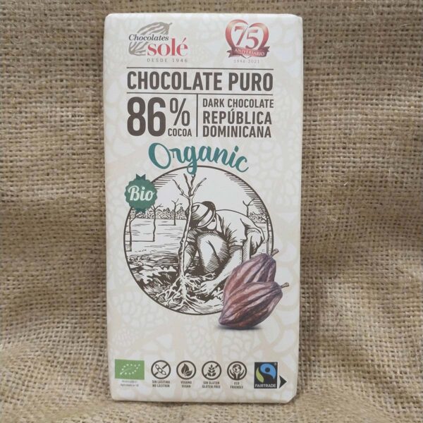 Chocolate negro 86% - DeTarros Productos a granel